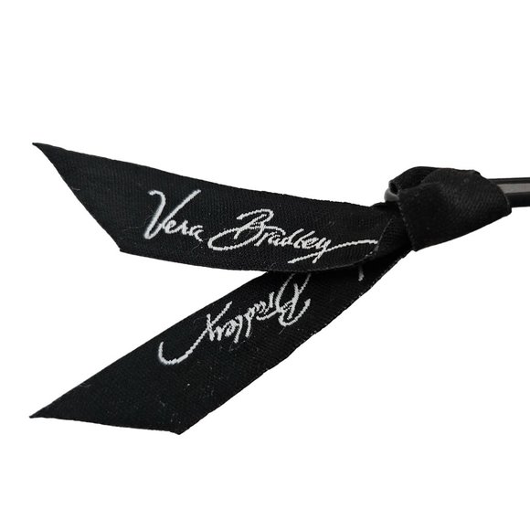 Vera Bradley Carry It All Wristlet Deco Daisy Pattern Red Black White Quilted - Picture 5 of 7